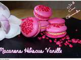 Macarons hibiscus vanille