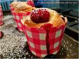 Muffins au miel, framboises et citron vert