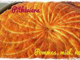 Pithiviers pommes, miel et noix