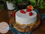 Entremets printanier ~ Noix de coco, fraise & citron vert