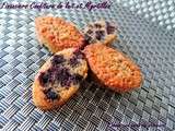 Financiers confiture de lait & myrtilles