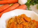 Dahl de lentilles corail et carottes