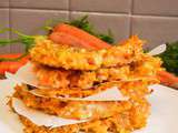 Galettes quinoa, semoule et carottes au curry