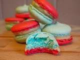 Macarons tricolores à la vanille