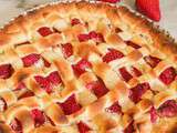 Tarte aux fraises et amandes