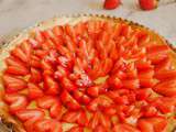 Tarte cœur citron fraises