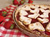 Tarte fraises coeur