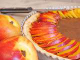 Tarte nectarines et chocolat