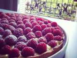 Tarte aux framboises - Comme un coq en pâte