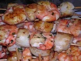 Brochettes de Noix de Saint-Jacques et de gambas