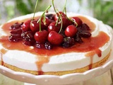 Cheesecake au fromage blanc et aux cerises