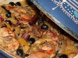 Cocotte de lapin aux olives et citrons confits