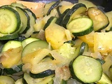 Courgettes avec pommes de terre et oignon