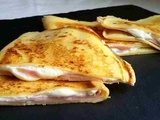 Crêpes légères jambon-fromage