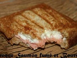 Croque Saumon fumé et Boursin