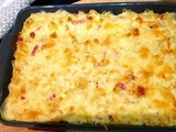 Gratin de Macaronis aux Lardons – recette facile