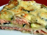 Lasagne saumon courgettes