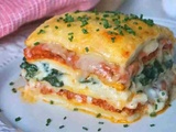 Lasagnes au boeuf et aux épinards. Recette facile et délicieuse