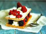 Mille-feuilles faciles au fruits rouges