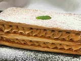 Millefeuille de moka et de pâte feuilletée