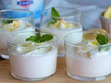 Mousse au yaourt et au citron. Seulement 4 ingrédients et très rapide