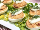 Oeufs farcis au saumon frais