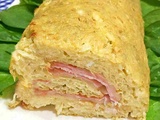 Omelette, jambon et fromage rouleau gitan