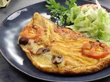 Omelette napolitaine façon pizza