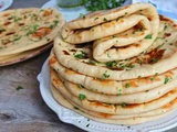 Pain naan indien. pain fait à la poêle (pas de four)