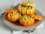 Petites courges farcies aux riz