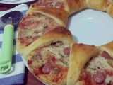 Pizza Couronne à la Pâte briochée salée