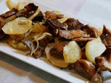 Pommes de terre au four aux girolles