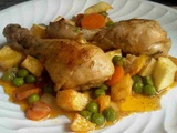 Poulet à la jardinière, recette facile