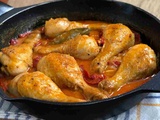 Poulet Chilindron. recette traditionnelle