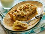 Rhubarb crumble Pie (tarte à la rhubarbe, crumble noisette)