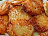 Rondelles de Pommes de terre gratinées au parmesan