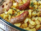 Saucisses et Pommes de Terre au Four