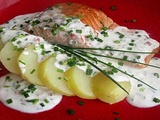 Saumon à la crème de Ciboulette