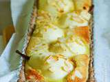 Tarte amandine aux demi-poires