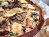 Tarte aux Reblochon, Champignons & Oignons