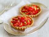 Tartelettes aux fraises et chocolat blanc