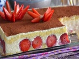 Tiramisu aux fraises ferme sans gélatine