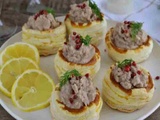 Vol-au-vent farcis au thon et au fromage à la crème