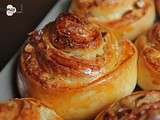 Brioche roulée au chocolat blanc et noisettes