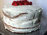 Naked cake aux framboises – chantilly au mascarpone