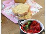 Minestrone de fraises, et cake moelleux au muscat