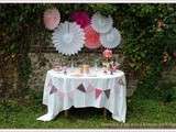 Sweet table Princesse rose