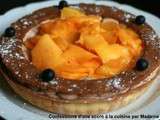 Tarte Marron-mangue et myrtilles