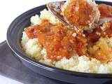 Boulettes de boeuf à la sauce tomates et vin blanc