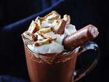 Chocolat chaud maison au Twix ®